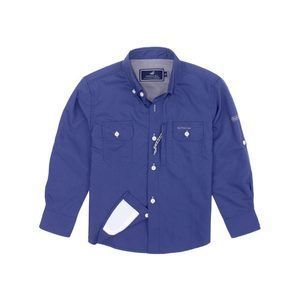 LD Offshore Fishing Shirt in River Blue - Properly Tied | The Perfect Pair